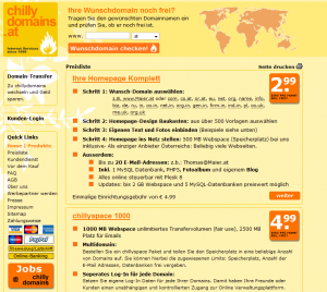 ChillyDomains Webhosting und Domains aus Wien